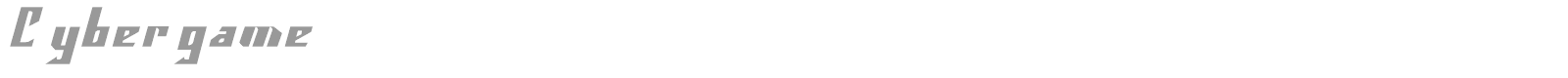 Cybergame font preview